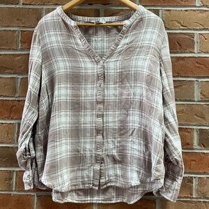 SOLD Calvin Klein Jeans Plaid Button-Front Shirt